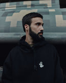 Oversized Saint Javelin Hoodie - Black - Saint Javelin