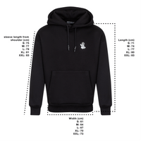 Oversized Saint Javelin Hoodie - Black - Saint Javelin
