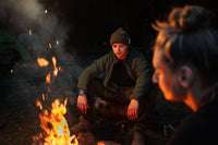 Forest Green Male - lifestyle - campfire