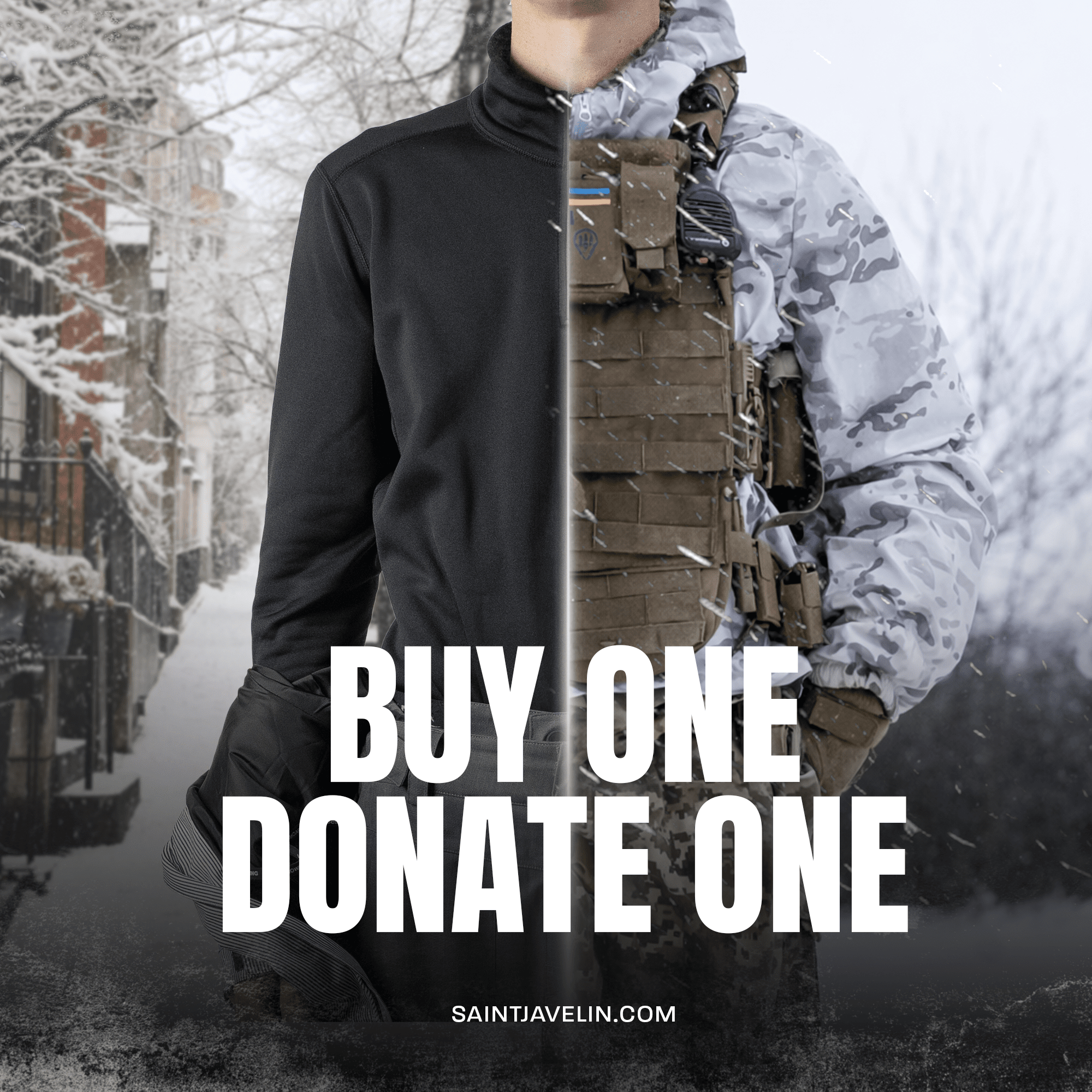 PowerStretch Thermal Layer - 1/2 Zip Shirt [Buy One - Give One]