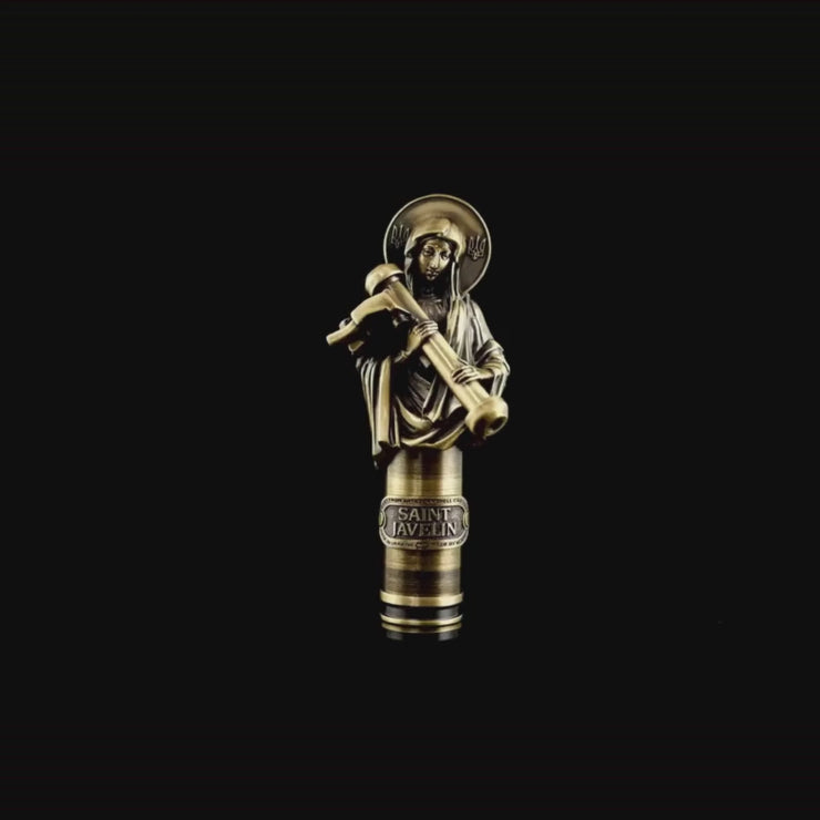 Saint Javelin - War-Part Figurine (Recycled War Metal)