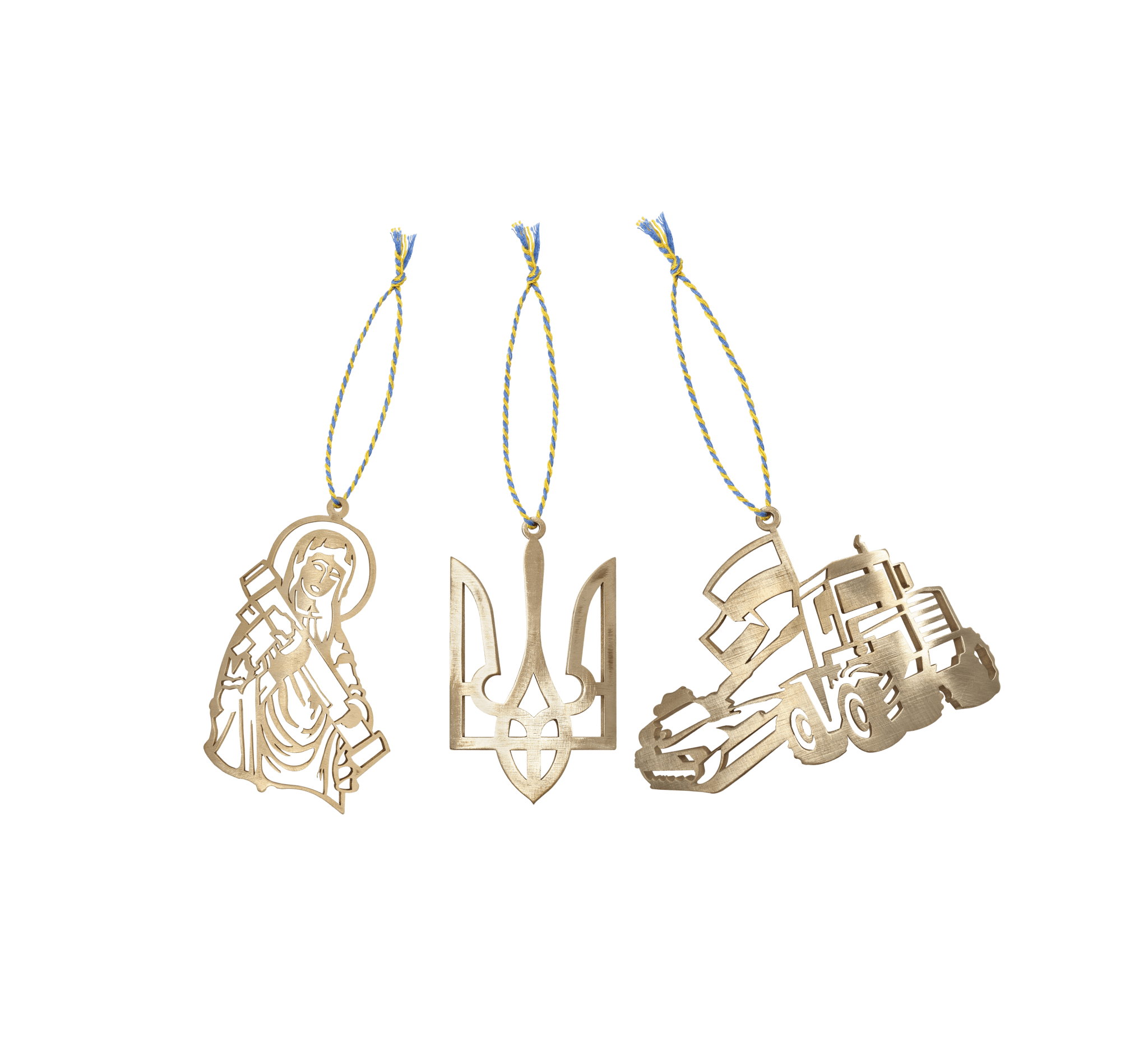 Recycled Artillery Shell Ornament Bundle