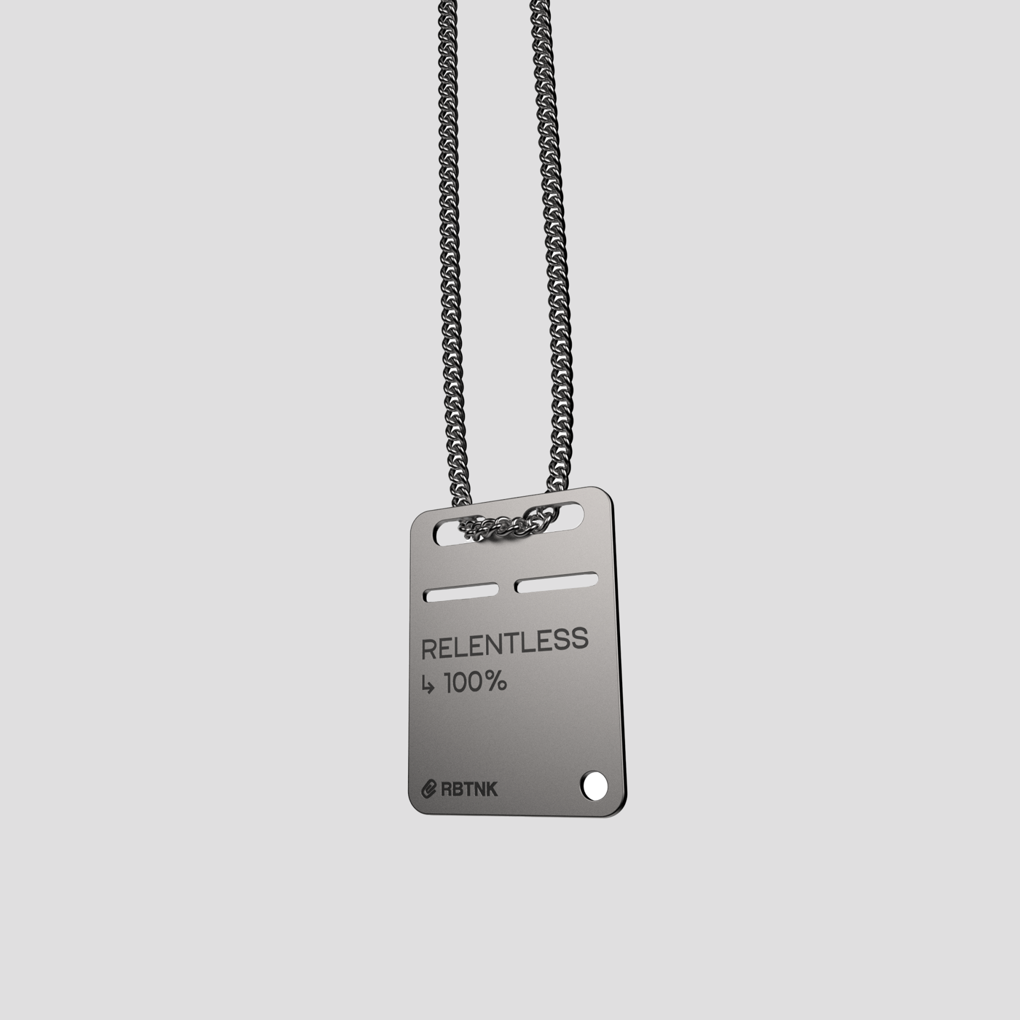 RELENTLESS Steel Tag