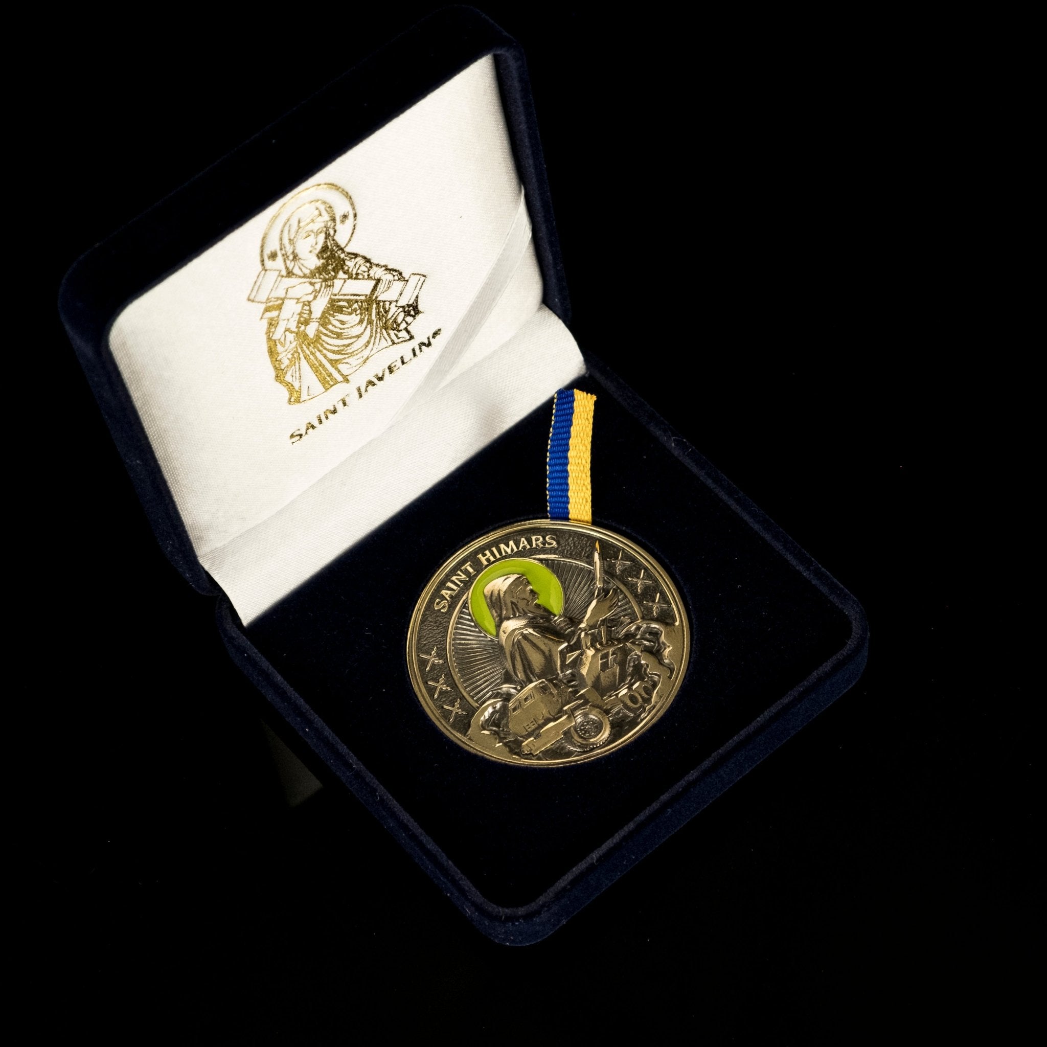 Saint HIMARS - Challenge Coin (Recycled Artillery Shells) - Saint Javelin