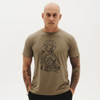 Saint Javelin Athletic - Cut Bamboo T-Shirt - Khaki Green - Saint Javelin