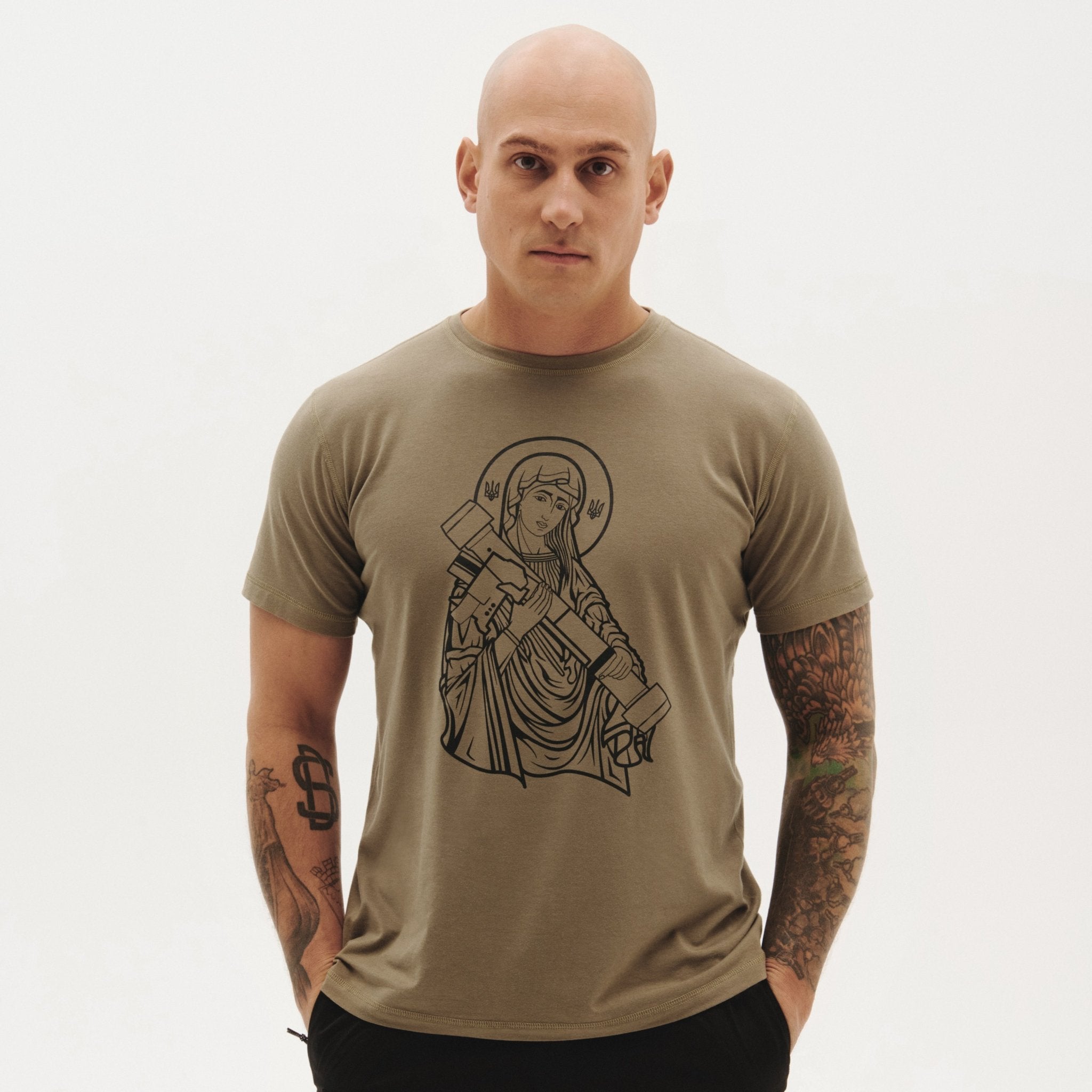 Saint Javelin Athletic-Cut Bamboo T-Shirt - Khaki Green