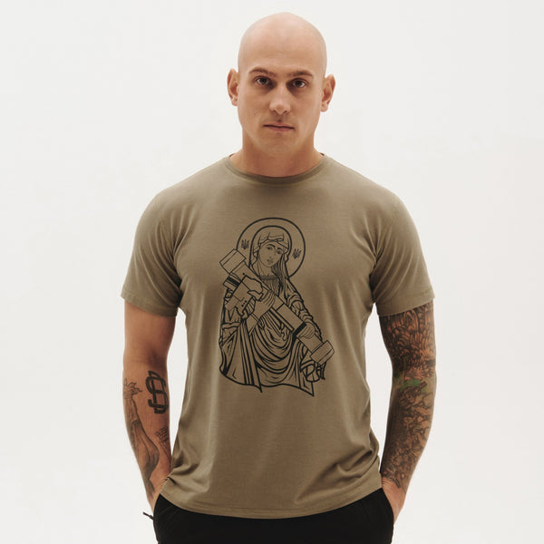 Saint Javelin Athletic-Cut Bamboo T-Shirt - Khaki Green