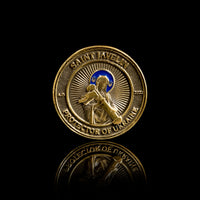 Saint Javelin Challenge Coin – YELLOW (Recycled Artillery Shells) - Saint Javelin
