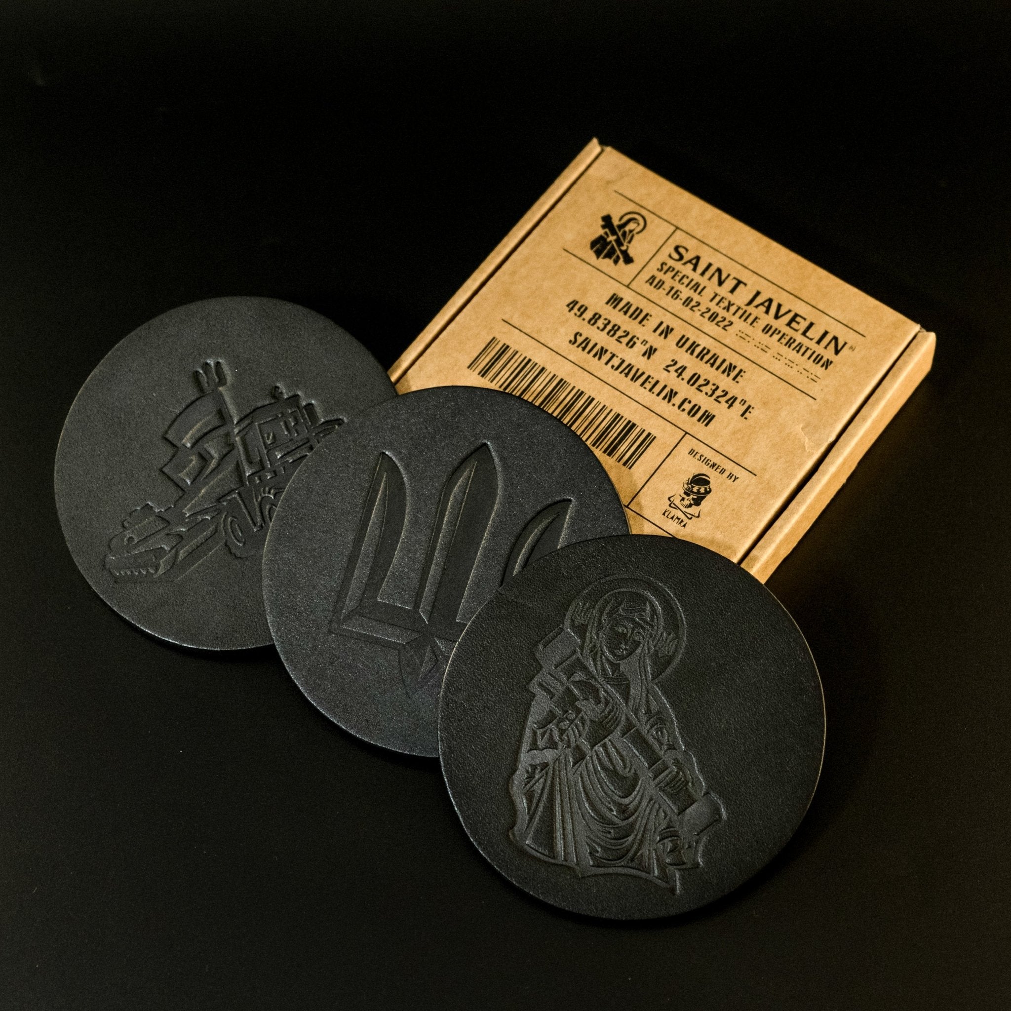 Saint Javelin Coaster Pack (Recycled Artillery Shells)