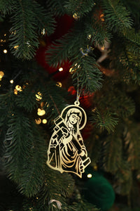 Saint Javelin Holiday Ornament - Recycled Artillery Shells