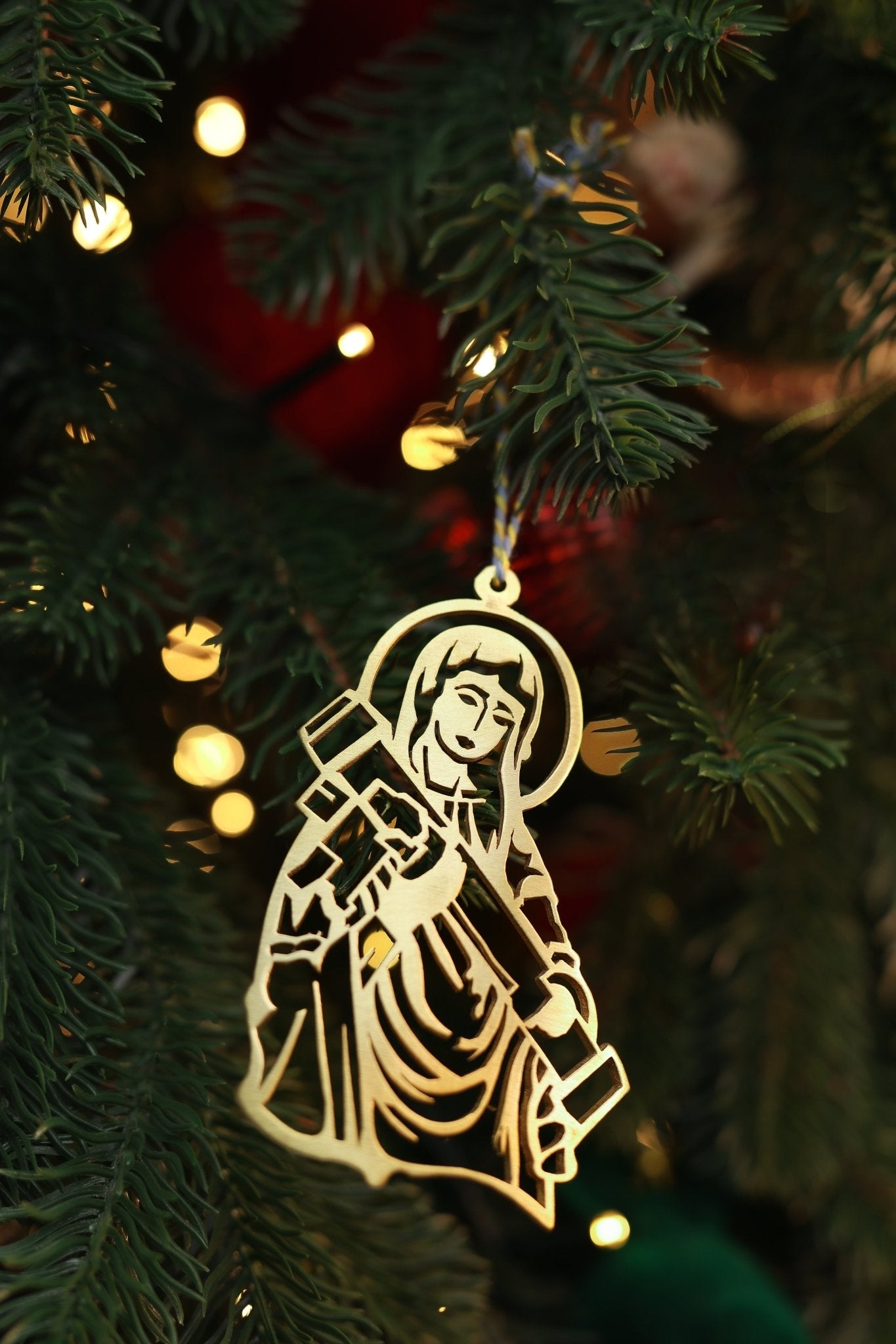 Saint Javelin Holiday Ornament - Recycled Artillery Shells