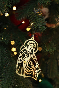 Saint Javelin Holiday Ornament - Recycled Artillery Shells