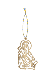 Saint Javelin Holiday Ornament - Recycled Artillery Shells