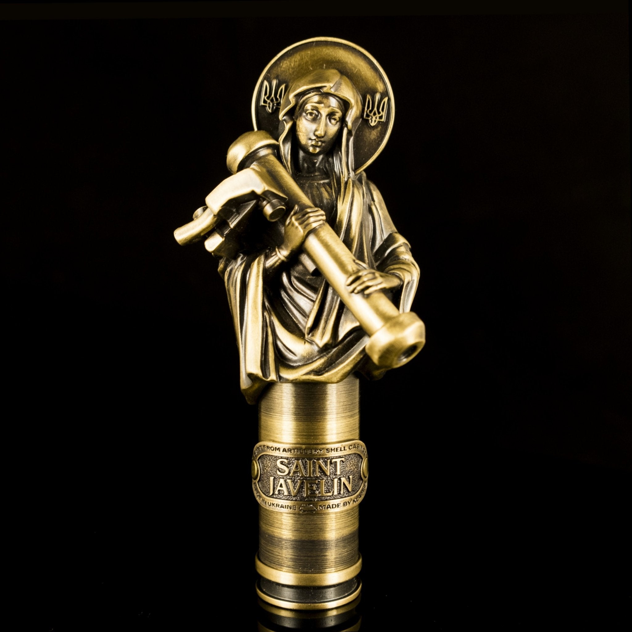 Saint Javelin - War-Part Figurine (Recycled Artillery Shells)