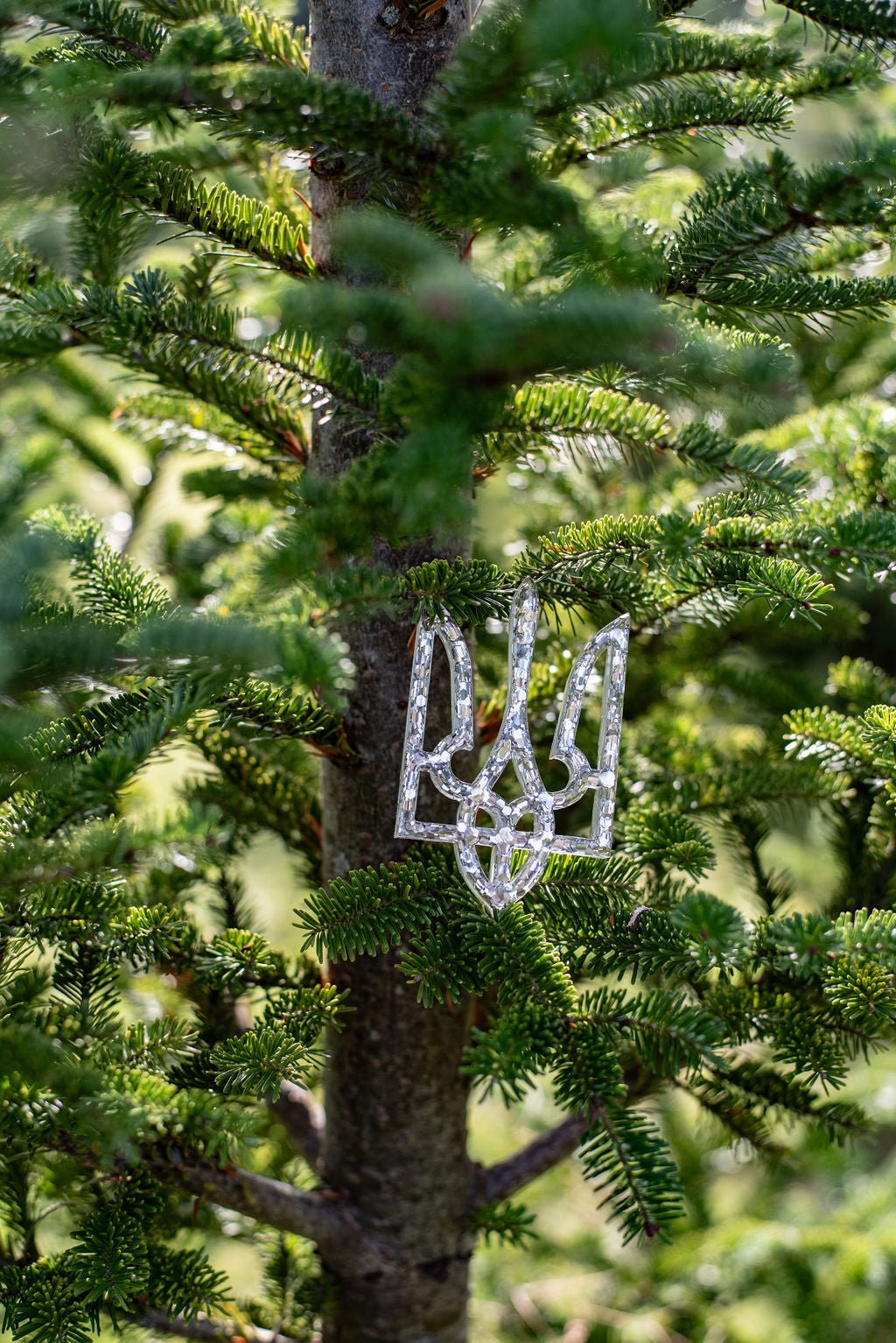 Silver Tryzub Ornament