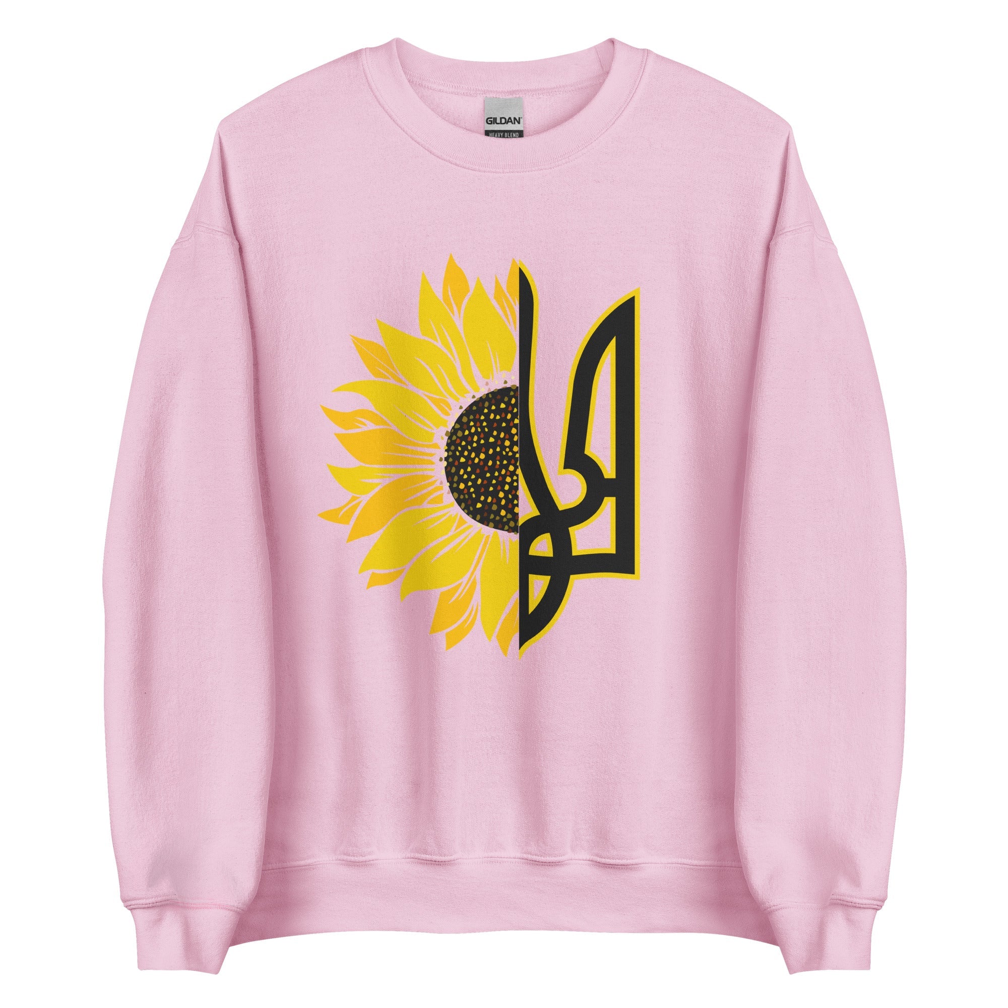 Sunflower + Tryzub - Adult Crewneck Sweatshirt - Saint Javelin
