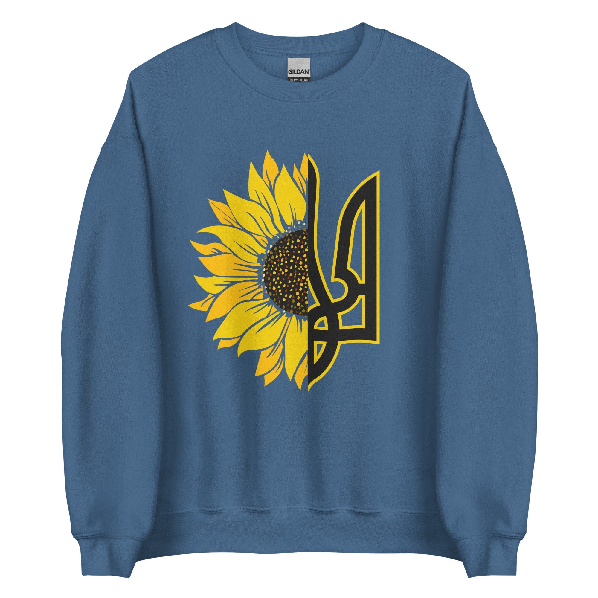 Sunflower + Tryzub - Adult Crewneck Sweatshirt - Saint Javelin
