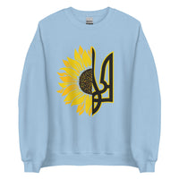 Sunflower + Tryzub - Adult Crewneck Sweatshirt - Saint Javelin