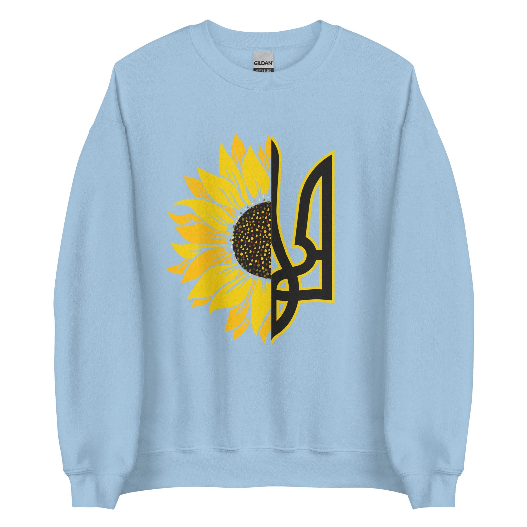 Sunflower + Tryzub - Adult Crewneck Sweatshirt - Saint Javelin