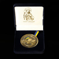 Tractor Pulling Tank - Coin (Recycled Artillery Shells) - Saint Javelin