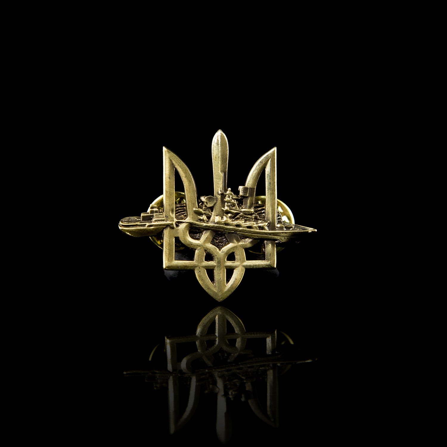 Trident of Triumph - Pin (Recycled Artillery Shells)