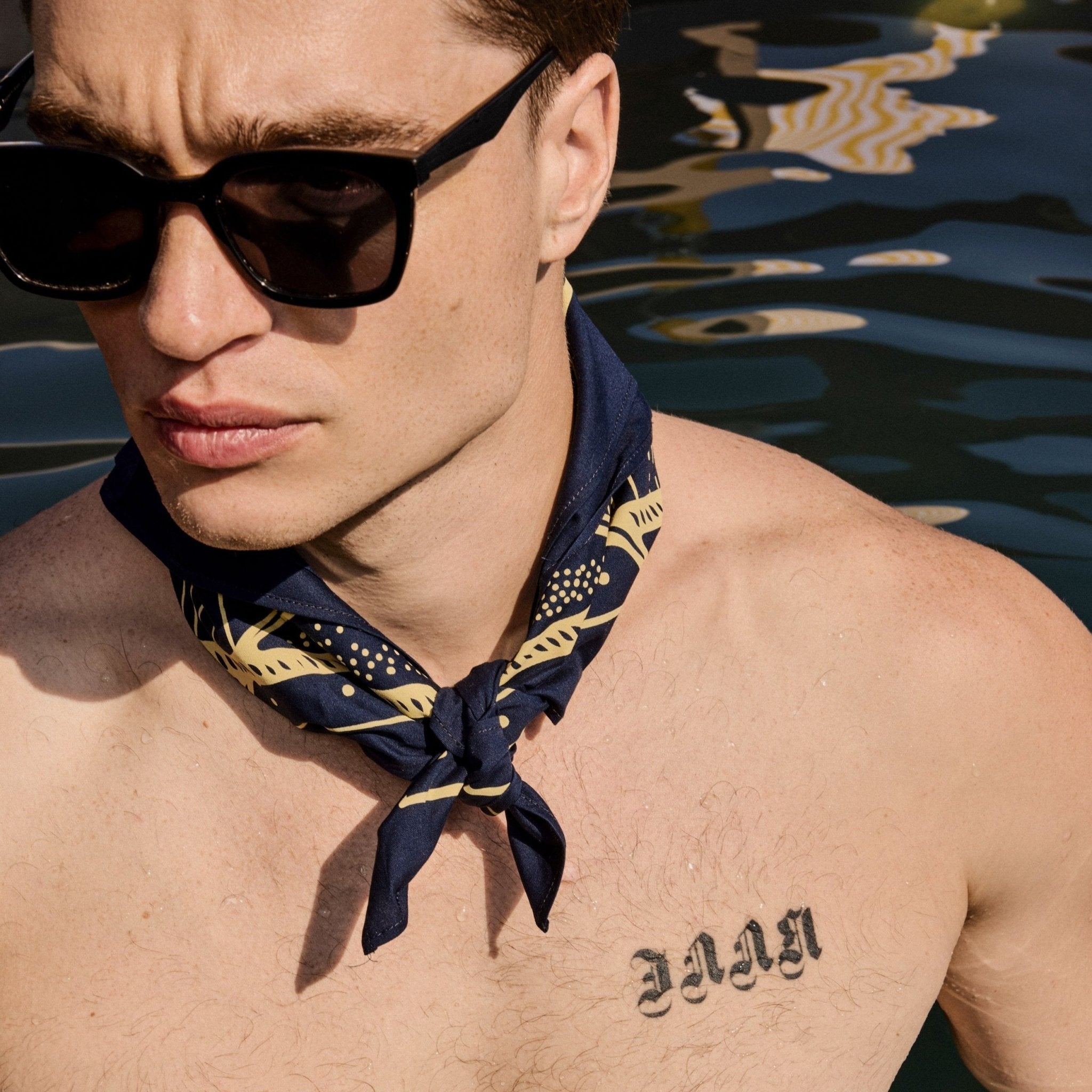 Tryzub Anchor - Cotton Bandana - Saint Javelin