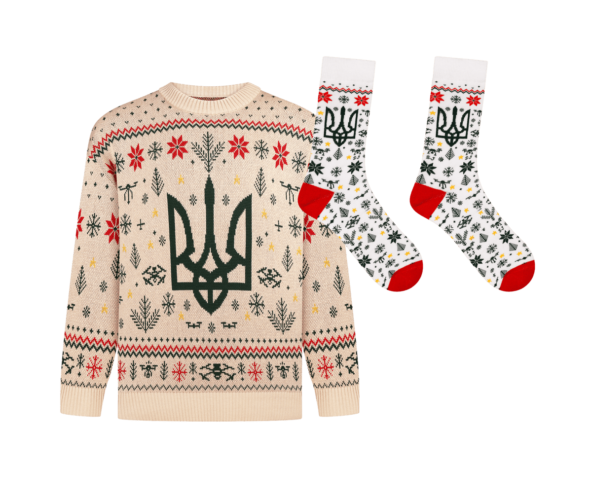 Knitted TRYZUB Christmas Sweater (PRE-ORDER)