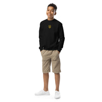 Tryzub - Embroidered Youth Crewneck Sweatshirt - Saint Javelin
