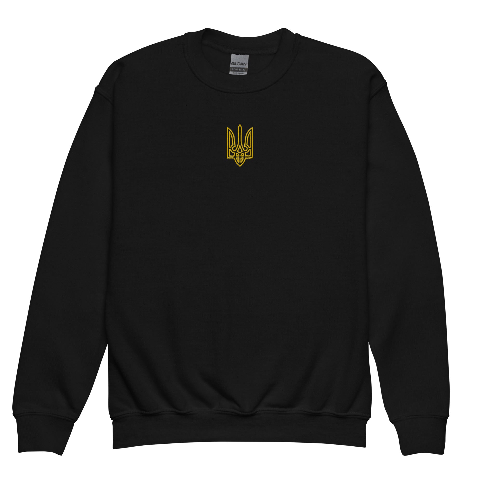 Tryzub - Embroidered Youth Crewneck Sweatshirt - Saint Javelin