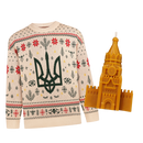 Tryzub sweater with Melt The Kremlin candle | BUNDLE-Sweater+Candle