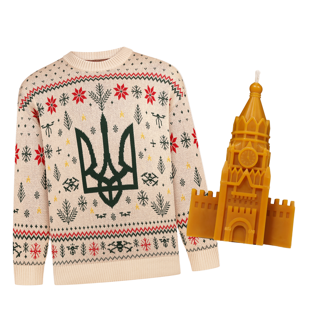 Knitted TRYZUB Christmas Sweater (PRE-ORDER)