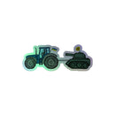 Ukrainian Farmer Finds a Russian Tank - Holographic Sticker - Saint Javelin