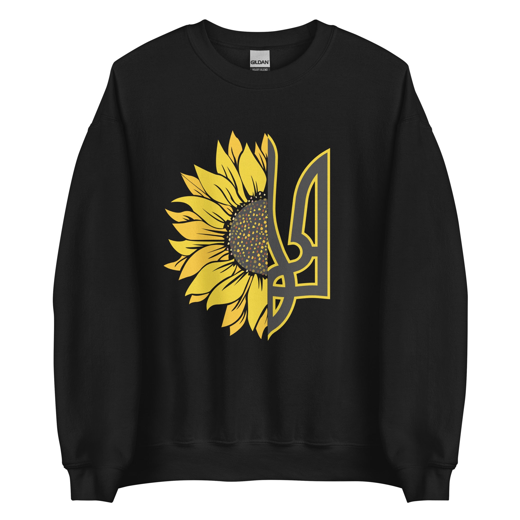 Sunflower + Tryzub - Adult Crewneck Sweatshirt
