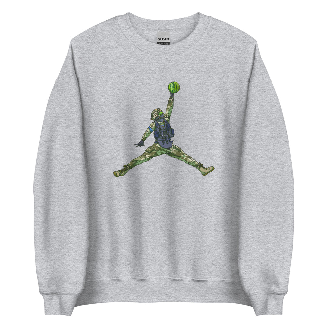 Watermelon Warrior Adult Crewneck Sweatshirt Saint Javelin