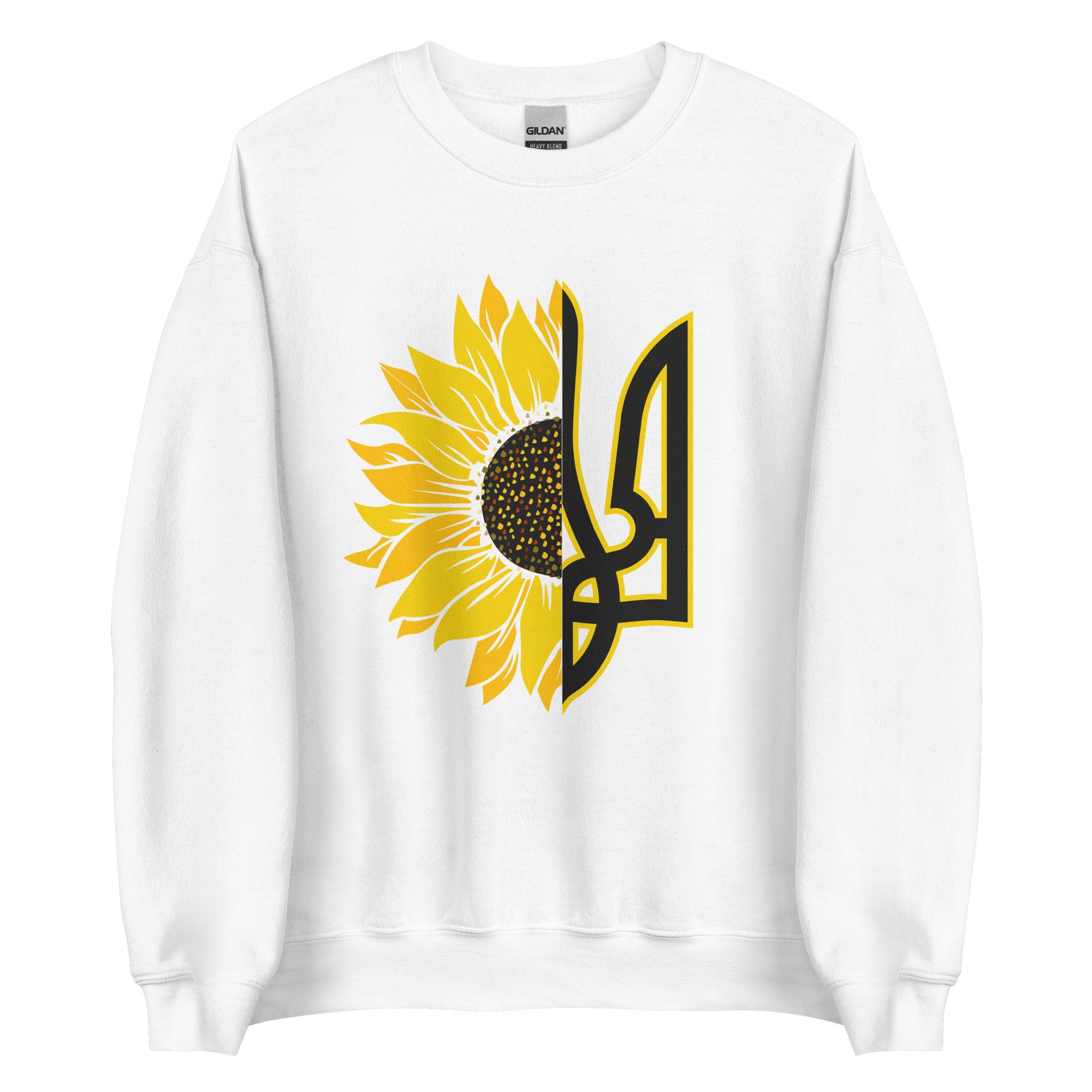 Sunflower + Tryzub - Adult Crewneck Sweatshirt