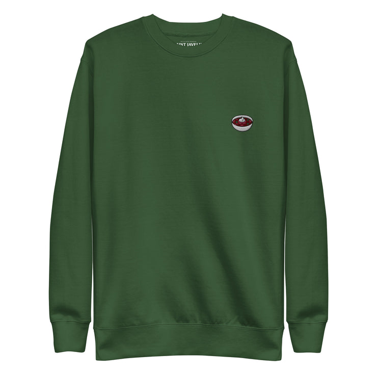 Embroidered Borsch - Adult Crewneck Sweatshirt