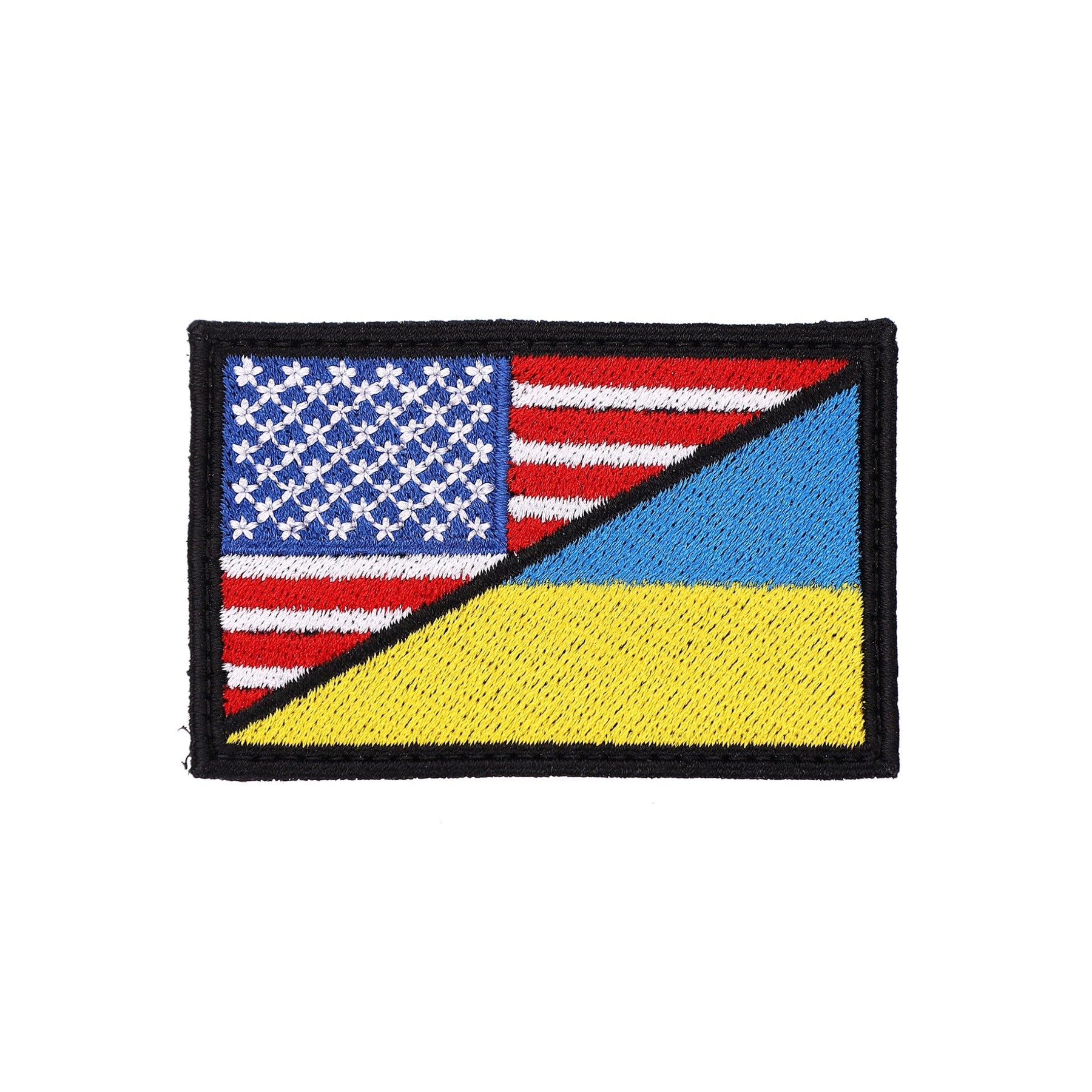 USA Ukraine Flag - Embroidered Patch