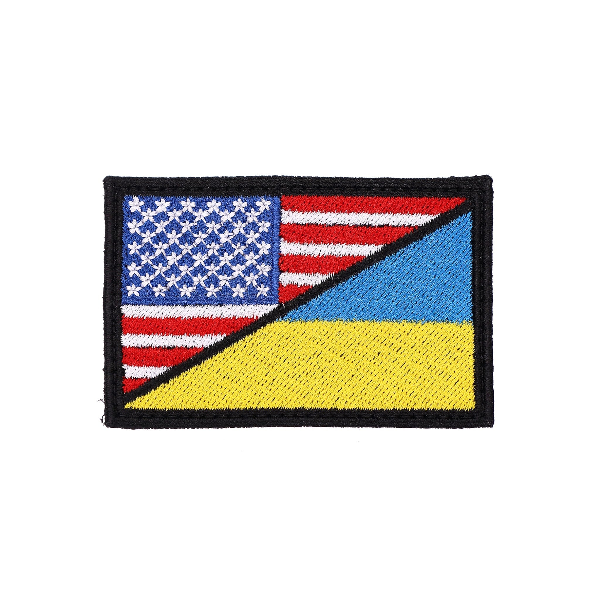 USA Ukraine Flag - Embroidered Patch - Saint Javelin