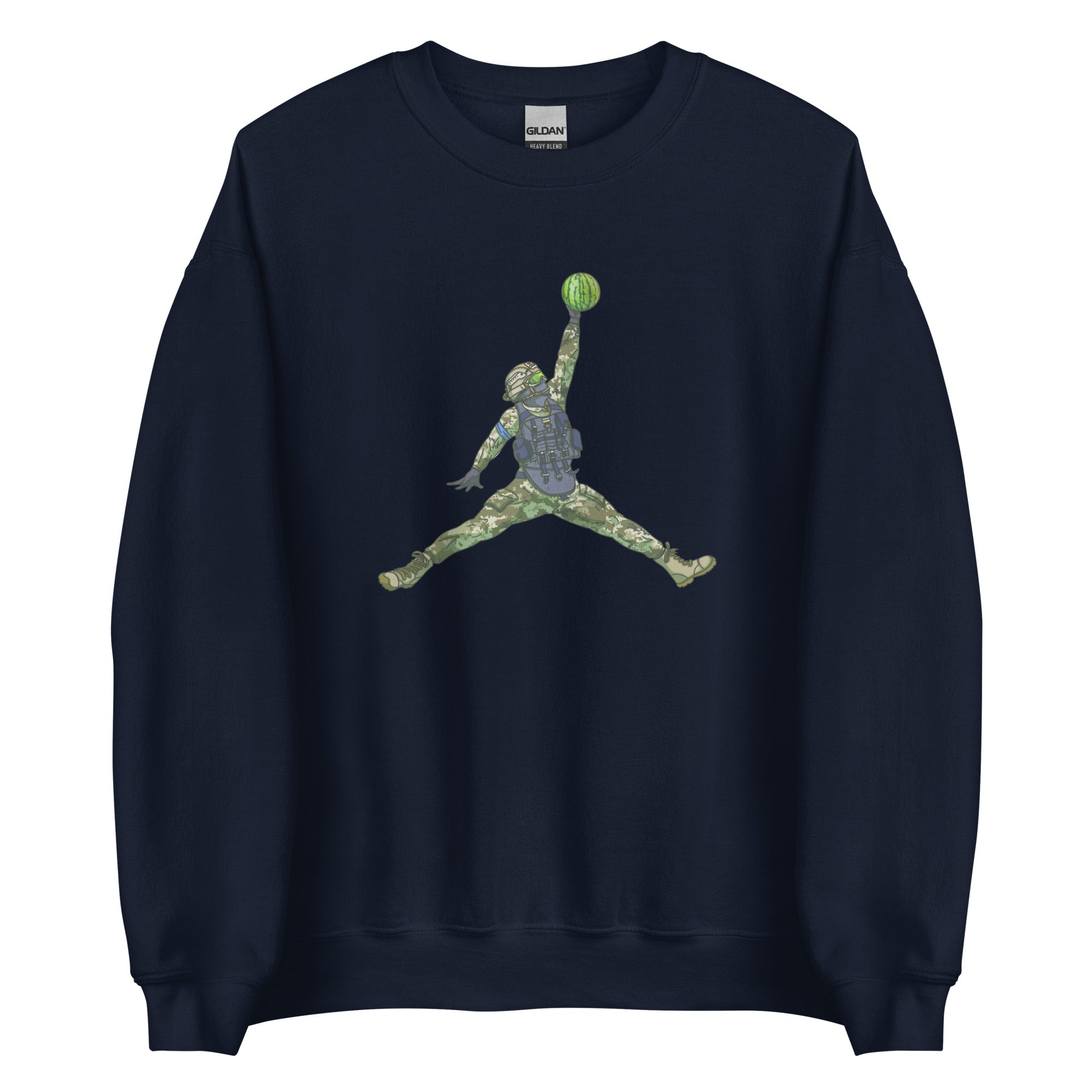 Watermelon Warrior - Adult Crewneck Sweatshirt - Saint Javelin