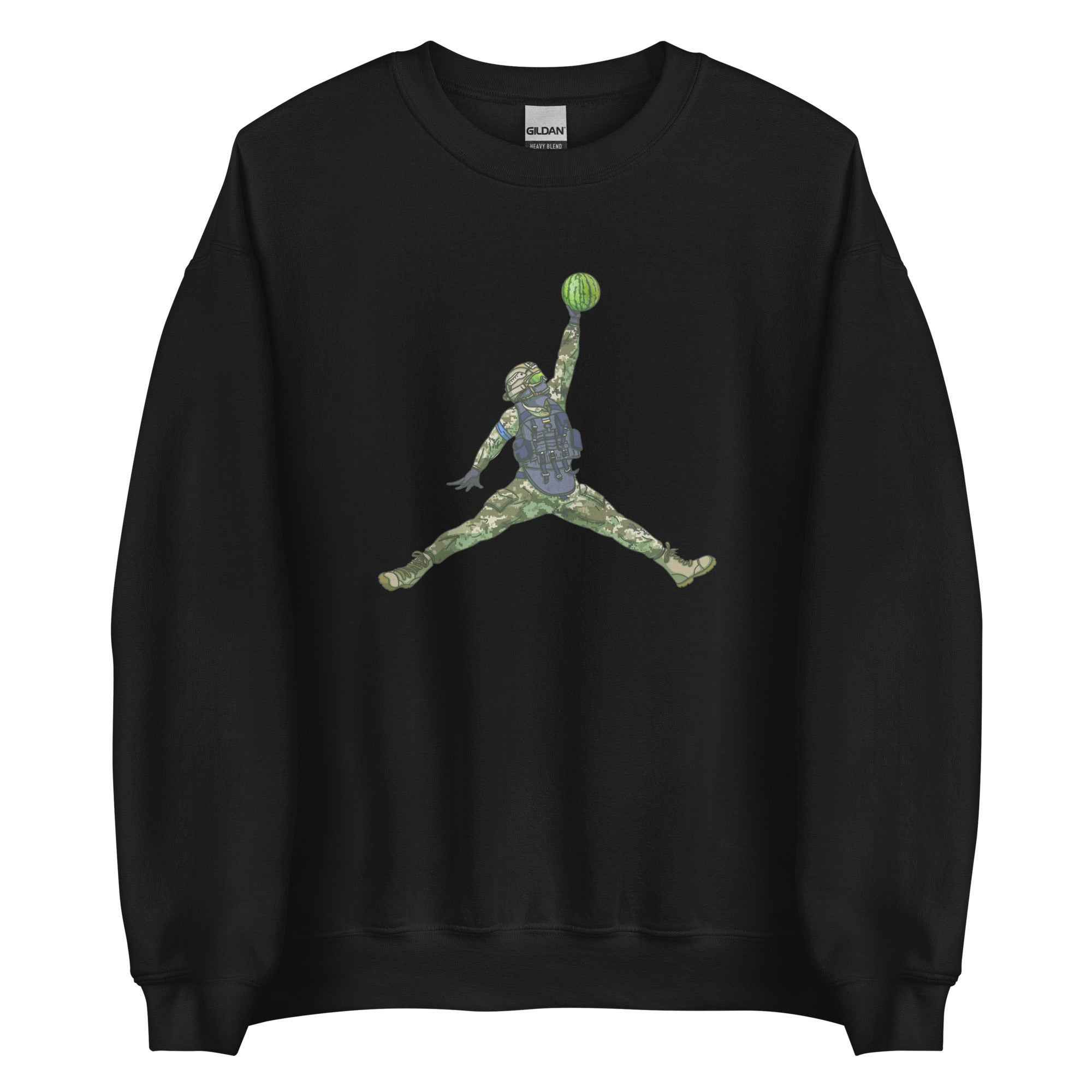 Watermelon Warrior - Adult Crewneck Sweatshirt - Saint Javelin