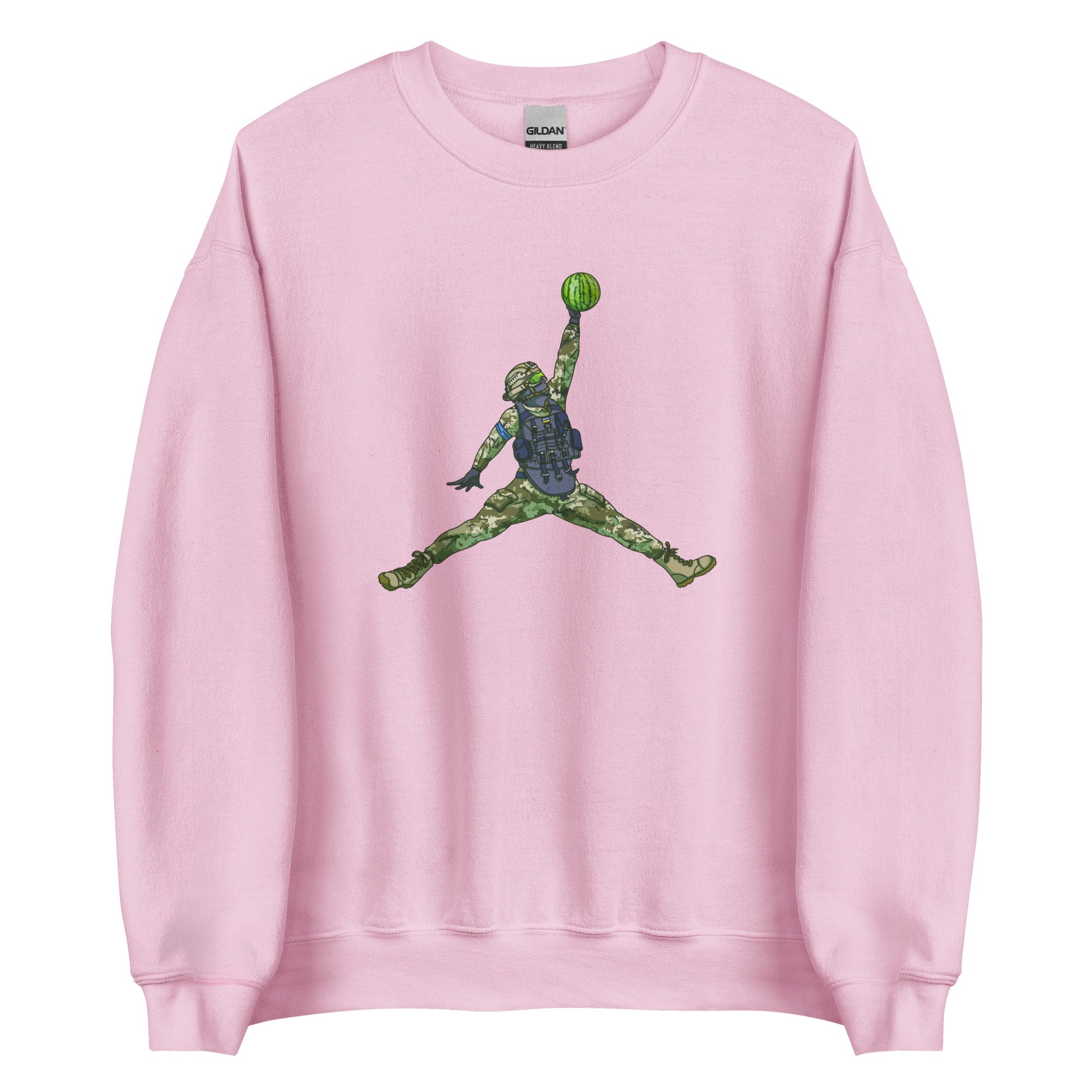 Watermelon Warrior - Adult Crewneck Sweatshirt - Saint Javelin