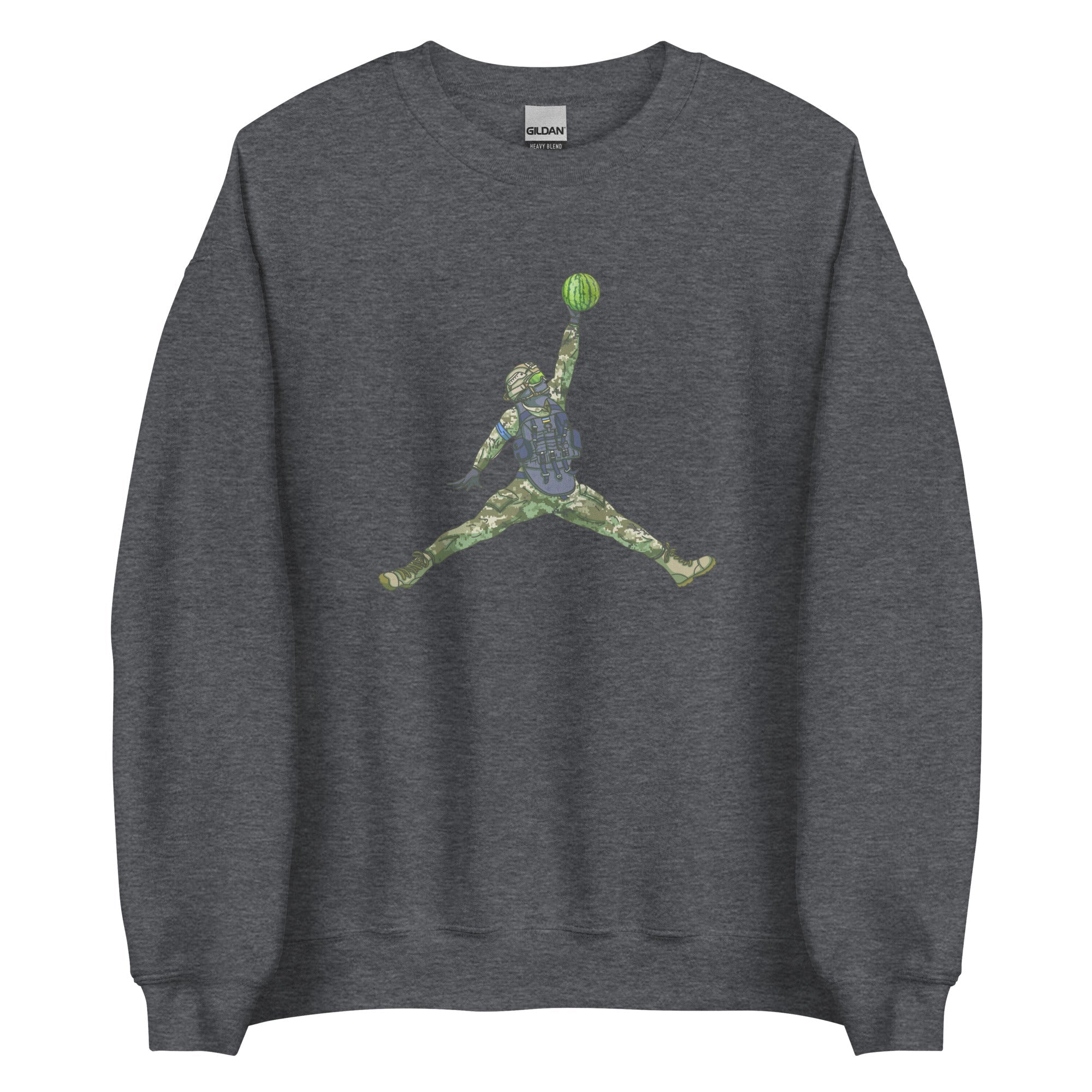 Watermelon Warrior - Adult Crewneck Sweatshirt - Saint Javelin