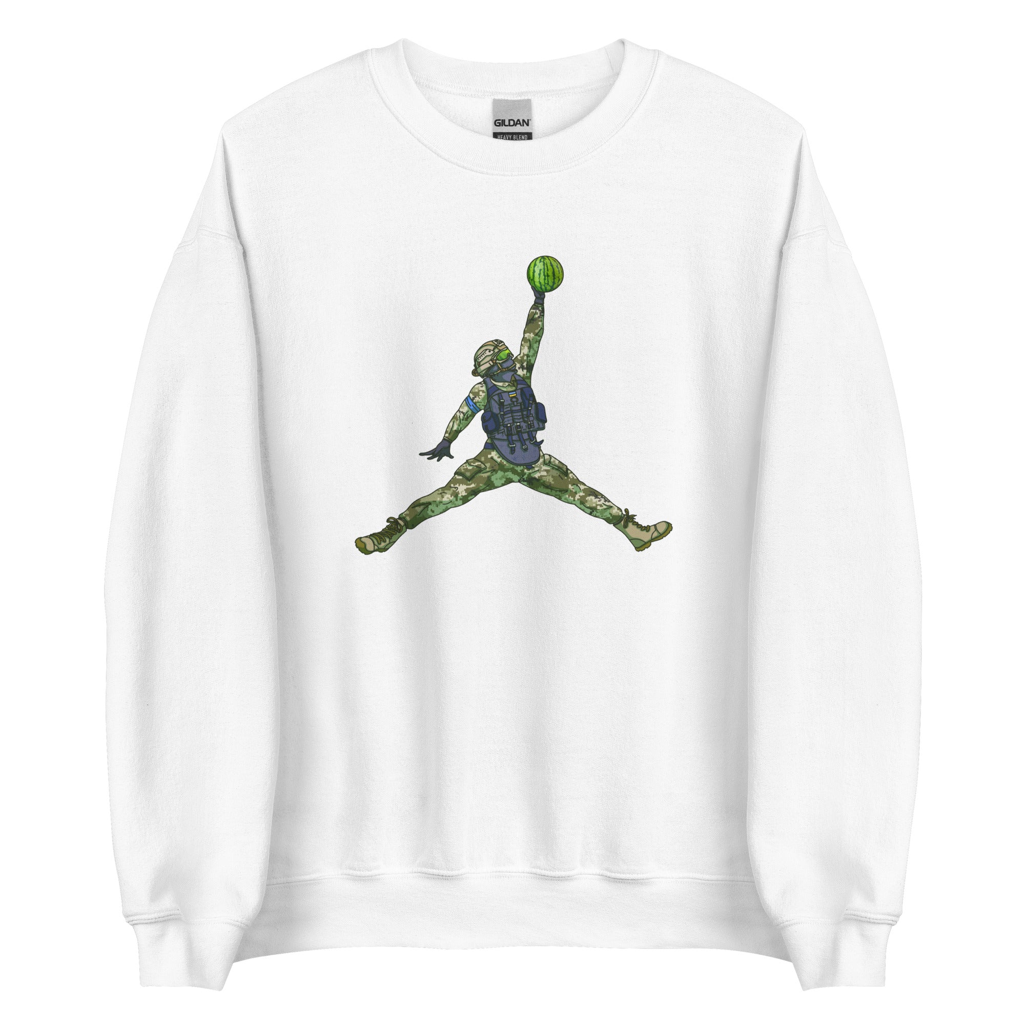 Watermelon Warrior - Adult Crewneck Sweatshirt - Saint Javelin