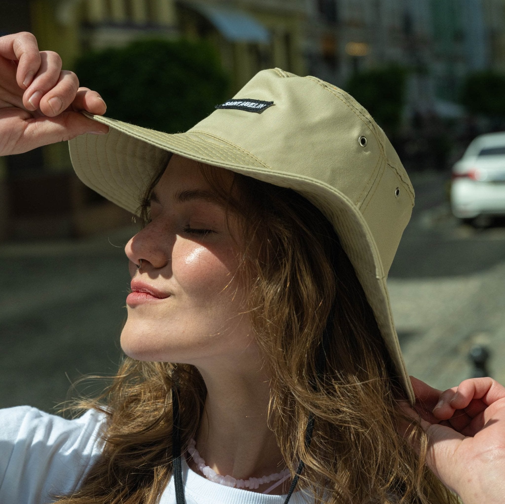 Wide Brim Hat - Beige – Saint Javelin