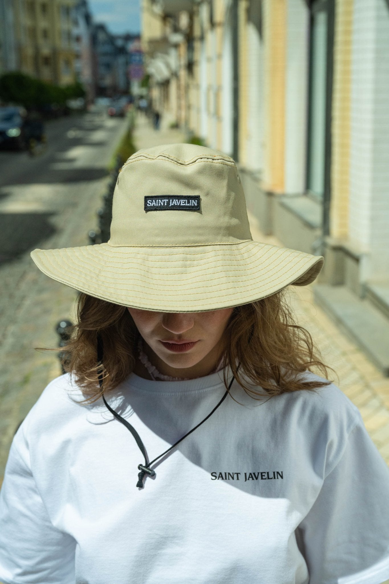 Wide Brim Hat - Beige – Saint Javelin