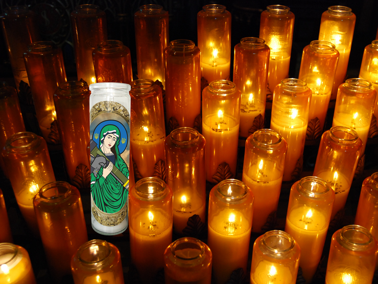 Saint Javelin Prayer Candle