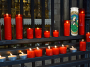 Saint Javelin Prayer Candle for church or home