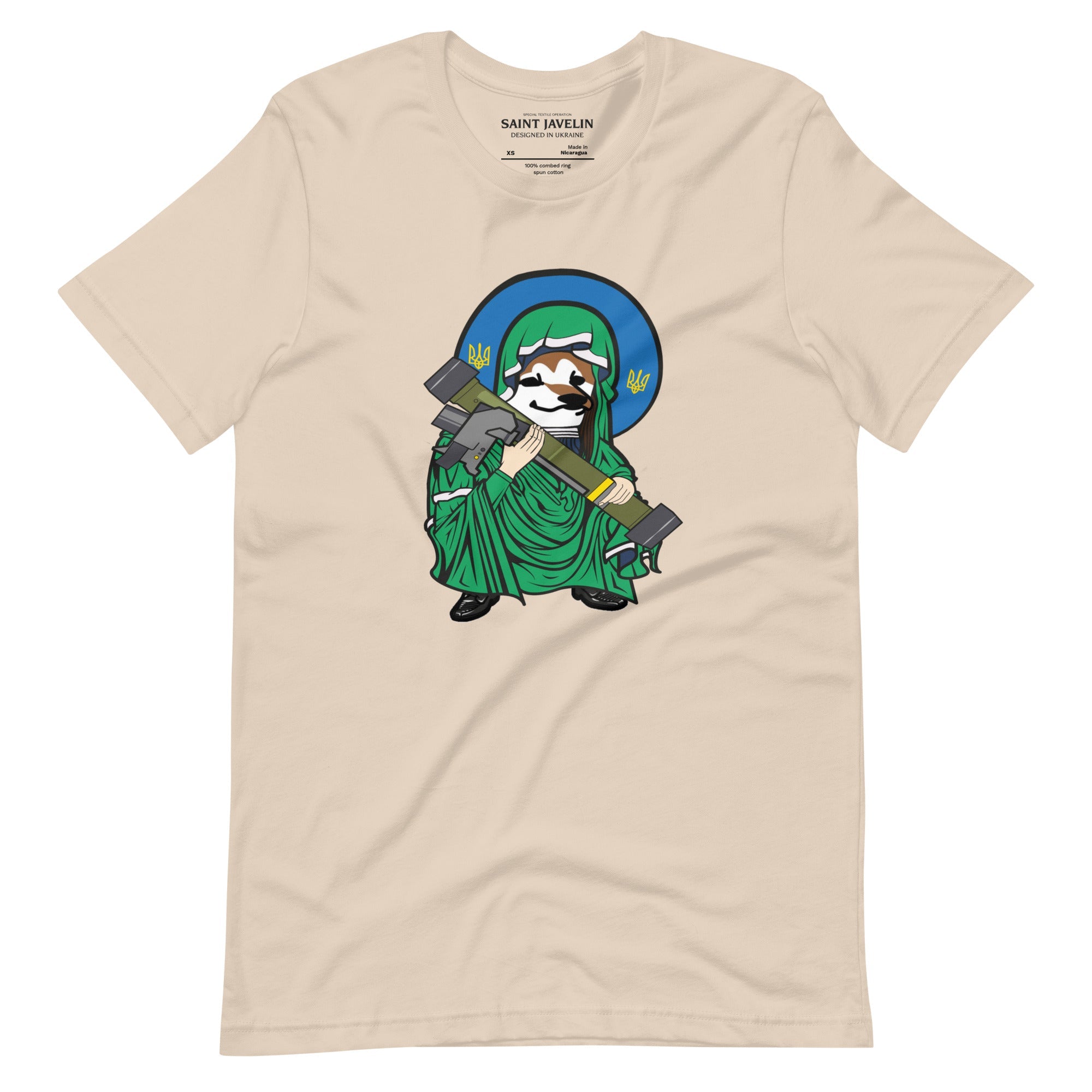 2 in 1 - Saint Javelin and NLAW Fellas - Adult TShirt - Saint Javelin