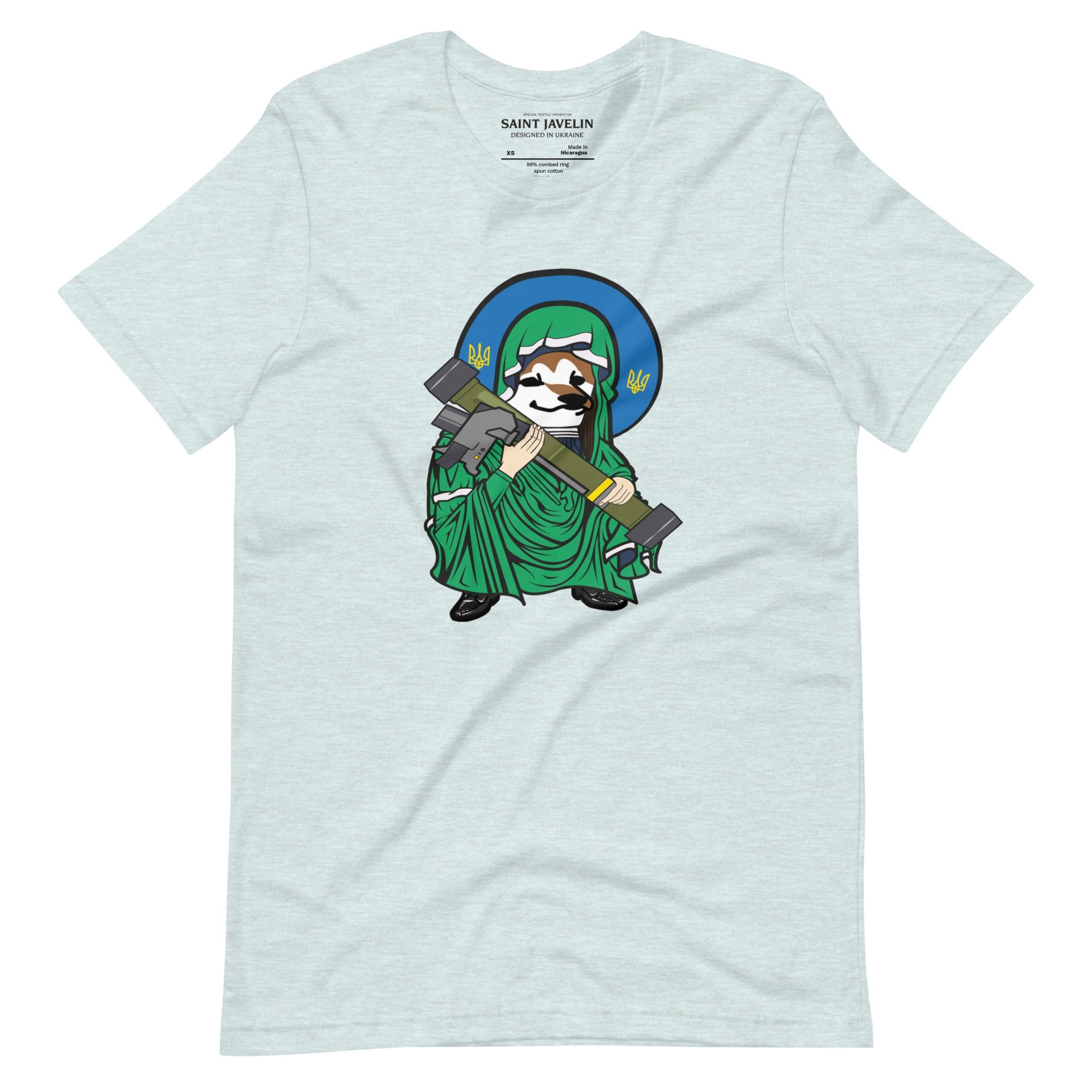 2 in 1 - Saint Javelin and NLAW Fellas - Adult TShirt - Saint Javelin