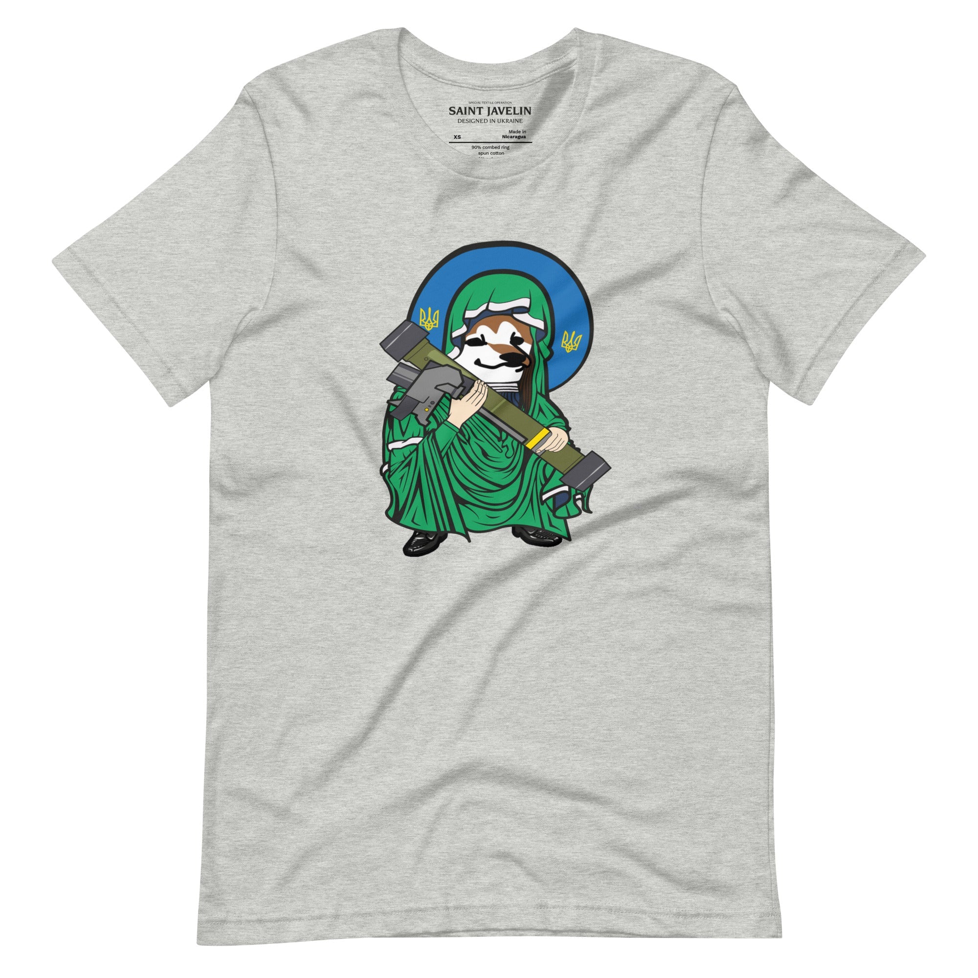 2 in 1 - Saint Javelin and NLAW Fellas - Adult TShirt - Saint Javelin